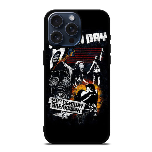 GREEN DAY BAND BREAKDOWN iPhone 15 Pro Max Case Cover