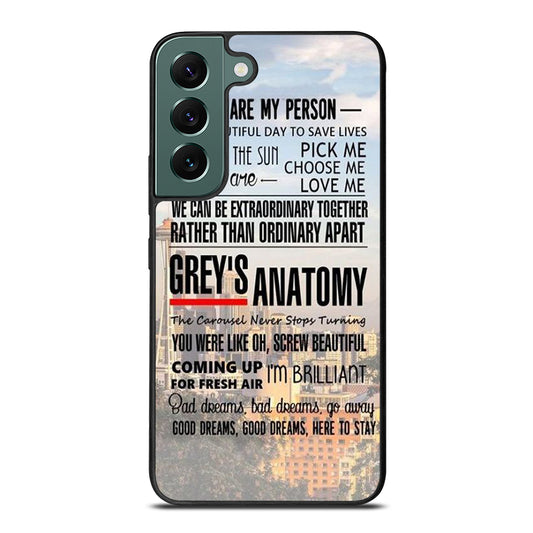 GREY'S ANATOMY QUOTE Samsung Galaxy S22 Case Cover