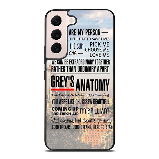 GREY'S ANATOMY QUOTE Samsung Galaxy S22 Plus Case Cover
