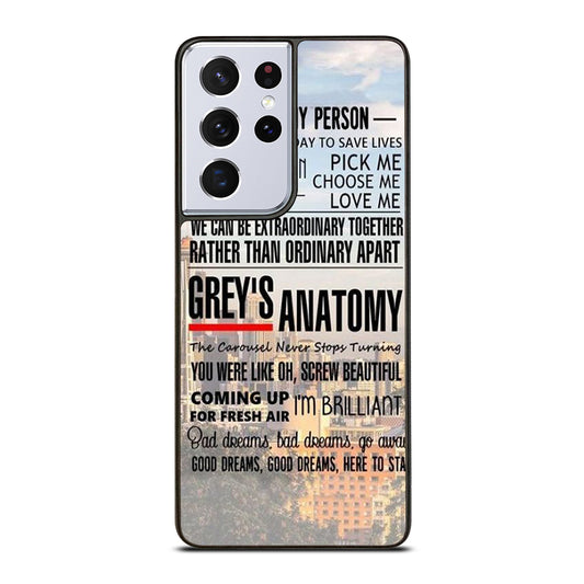 GREY'S ANATOMY QUOTE Samsung Galaxy S21 Ultra Case Cover