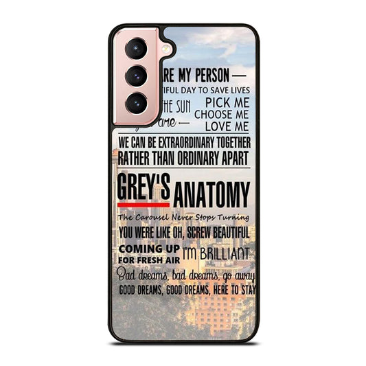 GREY'S ANATOMY QUOTE Samsung Galaxy S21 Case Cover