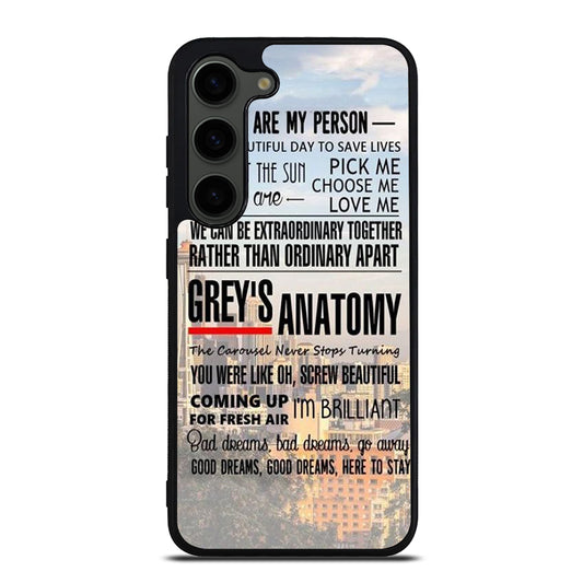 GREY'S ANATOMY QUOTE Samsung Galaxy S23 Plus Case Cover