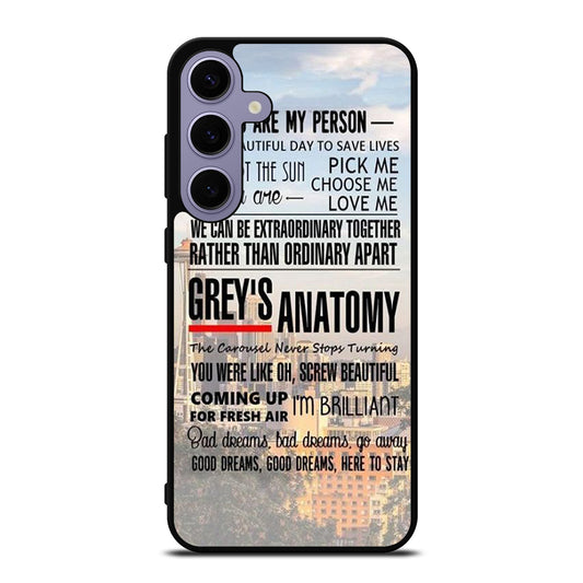 GREY'S ANATOMY QUOTE Samsung Galaxy S24 Plus Case Cover