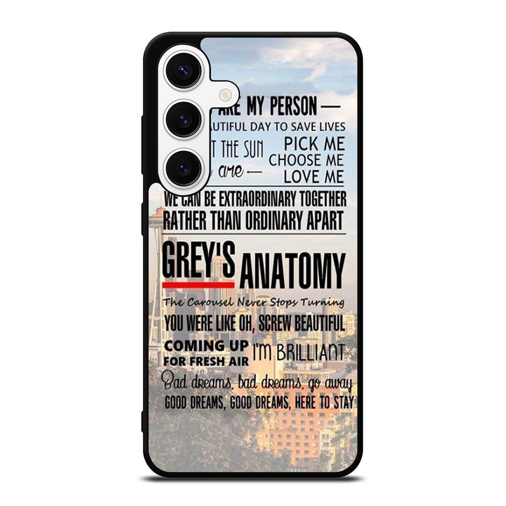 GREY'S ANATOMY QUOTE Samsung Galaxy S24 Case Cover