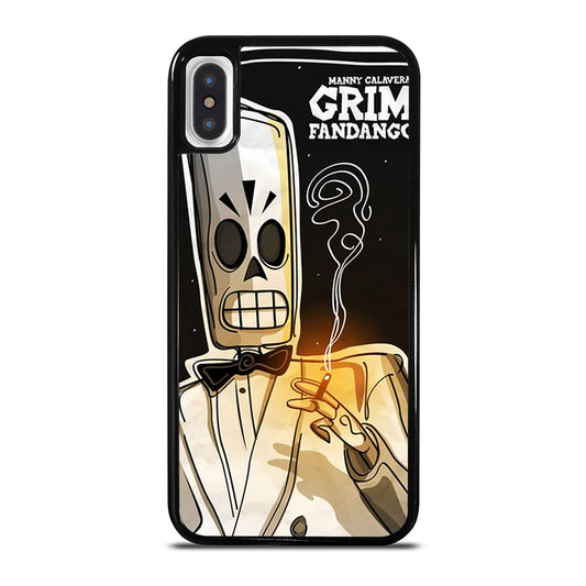 GRIM FANDANGO MANNY CALAVERA CARTOON iPhone X / XS Case Cover