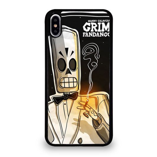 GRIM FANDANGO MANNY CALAVERA CARTOON iPhone XS Max Case Cover