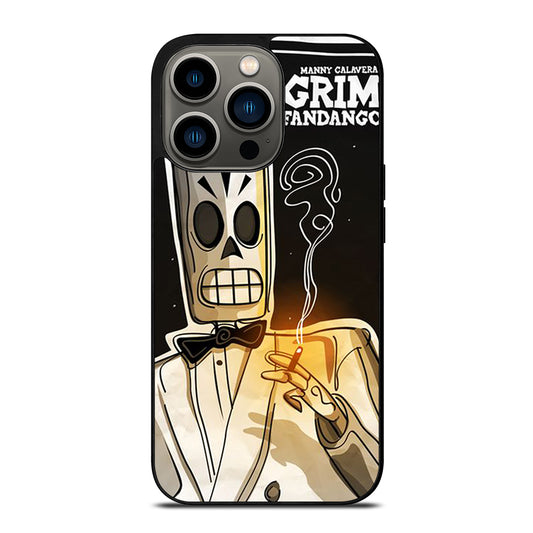 GRIM FANDANGO MANNY CALAVERA CARTOON iPhone 13 Pro Case Cover