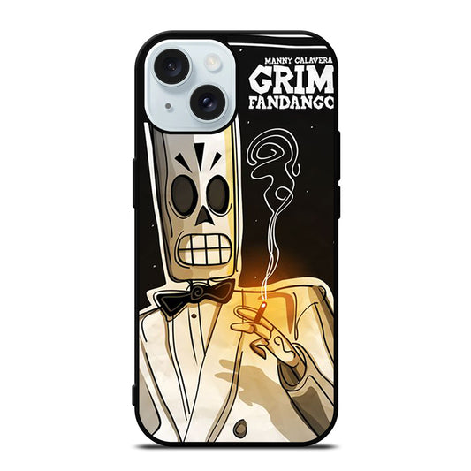 GRIM FANDANGO MANNY CALAVERA CARTOON iPhone 15 Case Cover