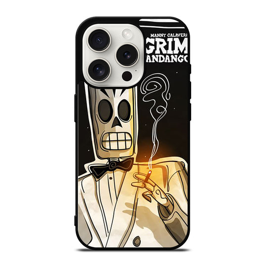 GRIM FANDANGO MANNY CALAVERA CARTOON iPhone 15 Pro Case Cover