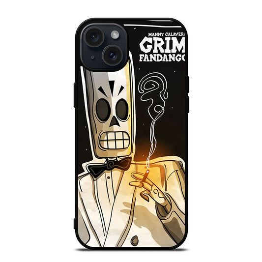 GRIM FANDANGO MANNY CALAVERA CARTOON iPhone 15 Plus Case Cover