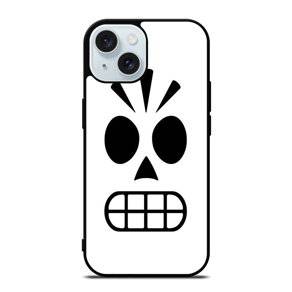 GRIM FANDANGO MANNY CALAVERA FACE iPhone 15 Case Cover