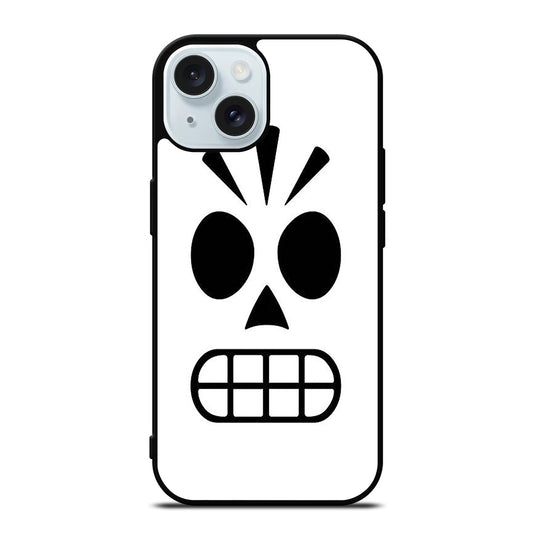 GRIM FANDANGO MANNY CALAVERA FACE iPhone 15 Case Cover