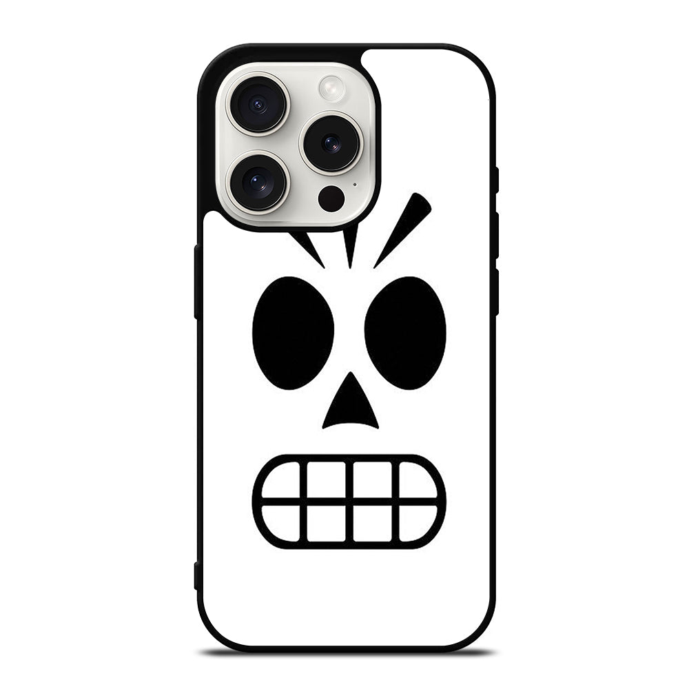 GRIM FANDANGO MANNY CALAVERA FACE iPhone 15 Pro Case Cover