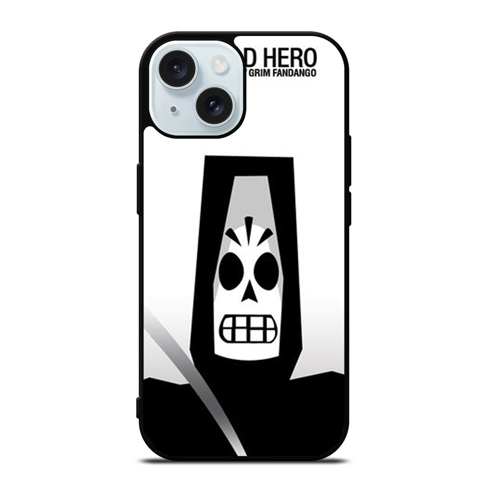GRIM FANDANGO MANNY CALAVERA THE OLD HERO iPhone 15 Case Cover
