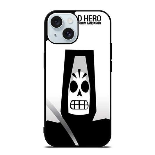 GRIM FANDANGO MANNY CALAVERA THE OLD HERO iPhone 15 Case Cover