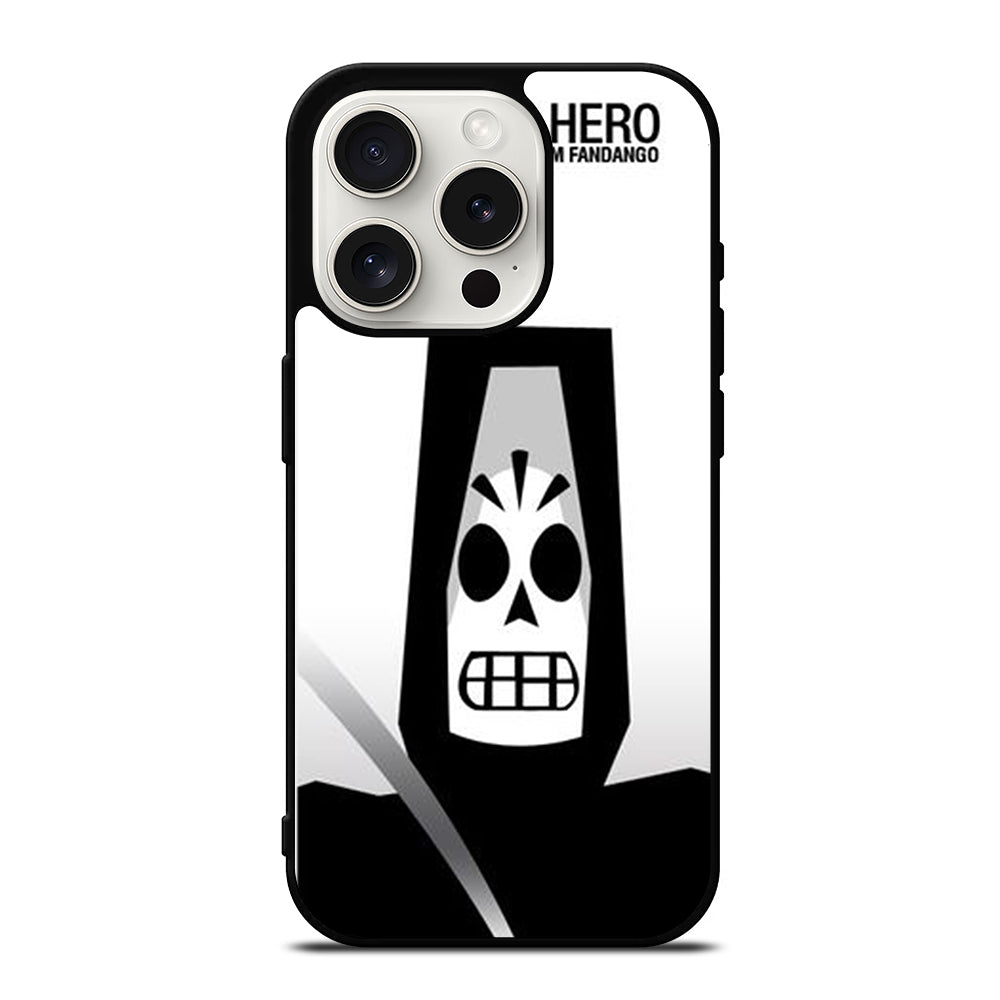GRIM FANDANGO MANNY CALAVERA THE OLD HERO iPhone 15 Pro Case Cover