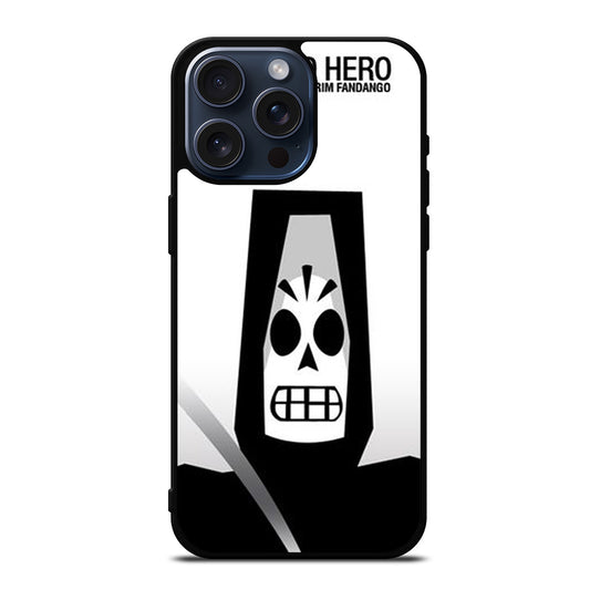 GRIM FANDANGO MANNY CALAVERA THE OLD HERO iPhone 15 Pro Max Case Cover