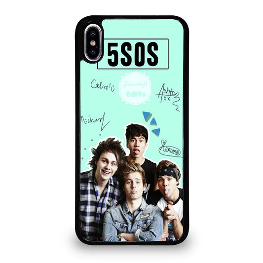 GROUP 5 SECONDS OF SUMMER SIGNATURE iPhone XS Max Case Cover