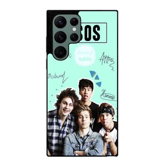GROUP 5 SECONDS OF SUMMER SIGNATURE Samsung Galaxy S22 Ultra Case Cover