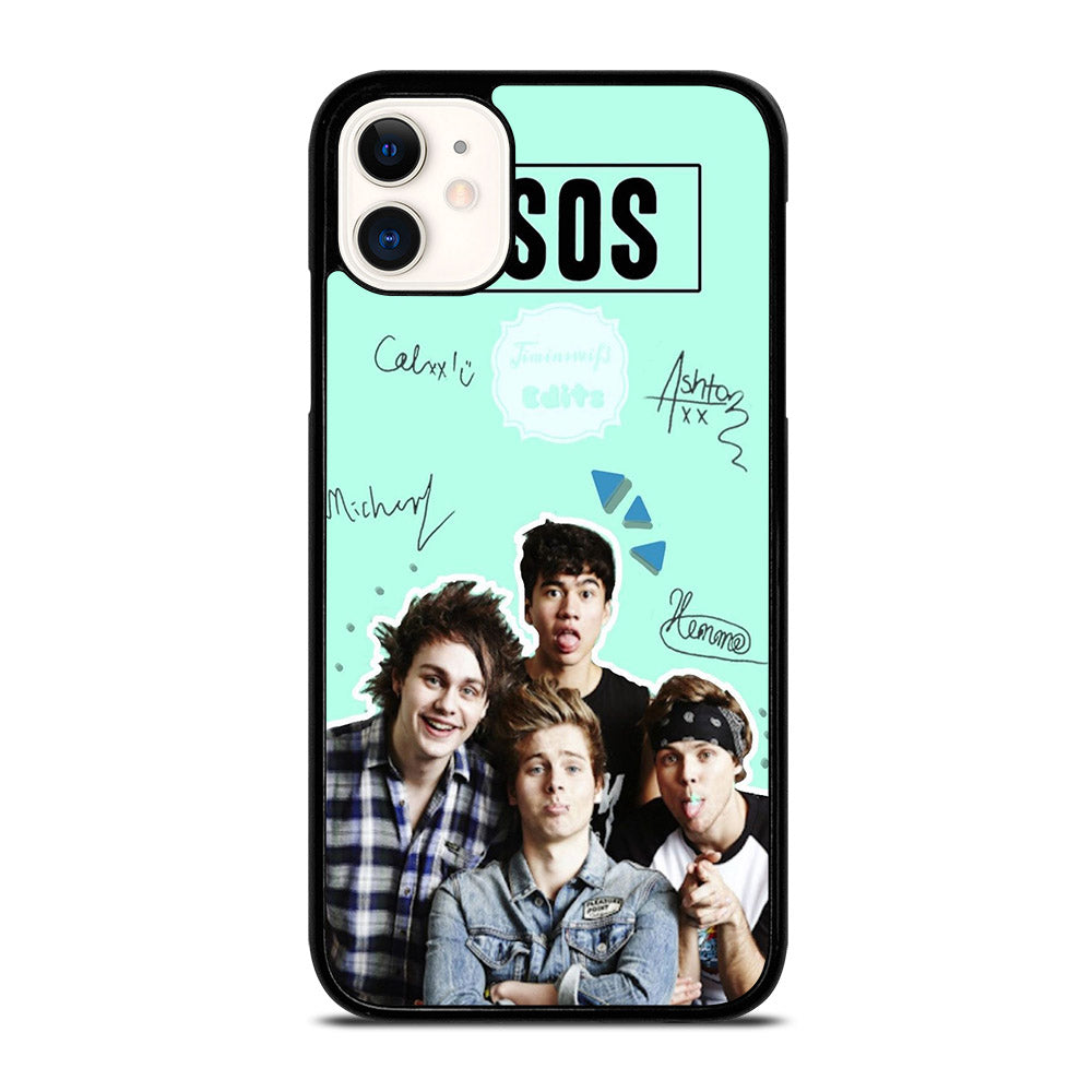 GROUP 5 SECONDS OF SUMMER SIGNATURE iPhone 11 Case Cover