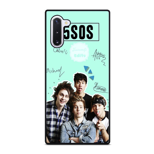 GROUP 5 SECONDS OF SUMMER SIGNATURE Samsung Galaxy Note 10 Case Cover