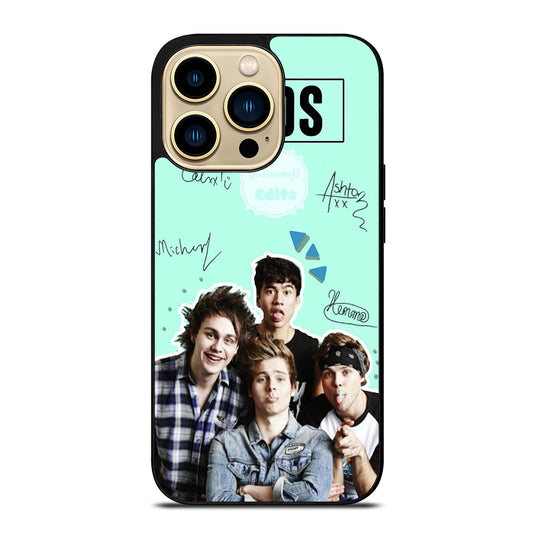 GROUP 5 SECONDS OF SUMMER SIGNATURE iPhone 14 Pro Max Case Cover