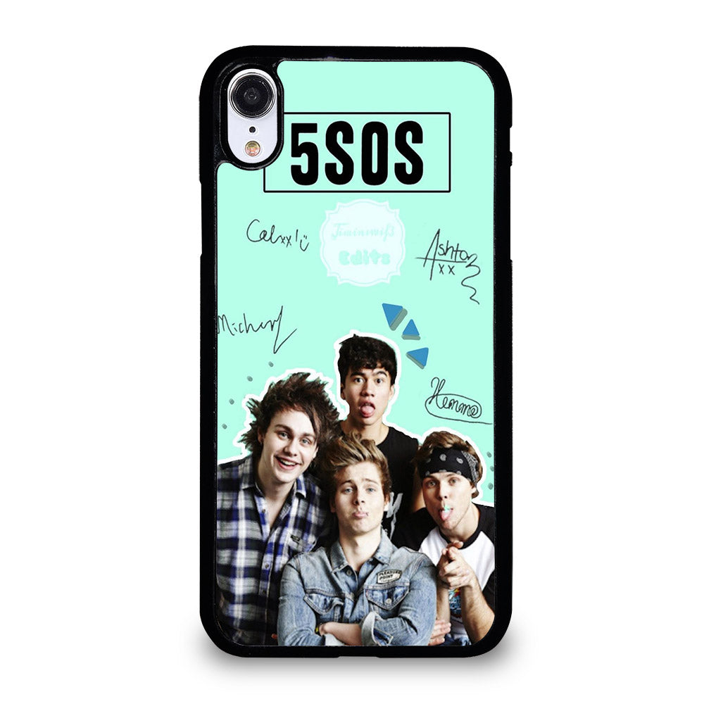 GROUP 5 SECONDS OF SUMMER SIGNATURE iPhone XR Case Cover