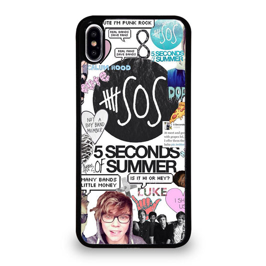 GROUP 5 SECONDS OF SUMMER SOS iPhone XS Max Case Cover