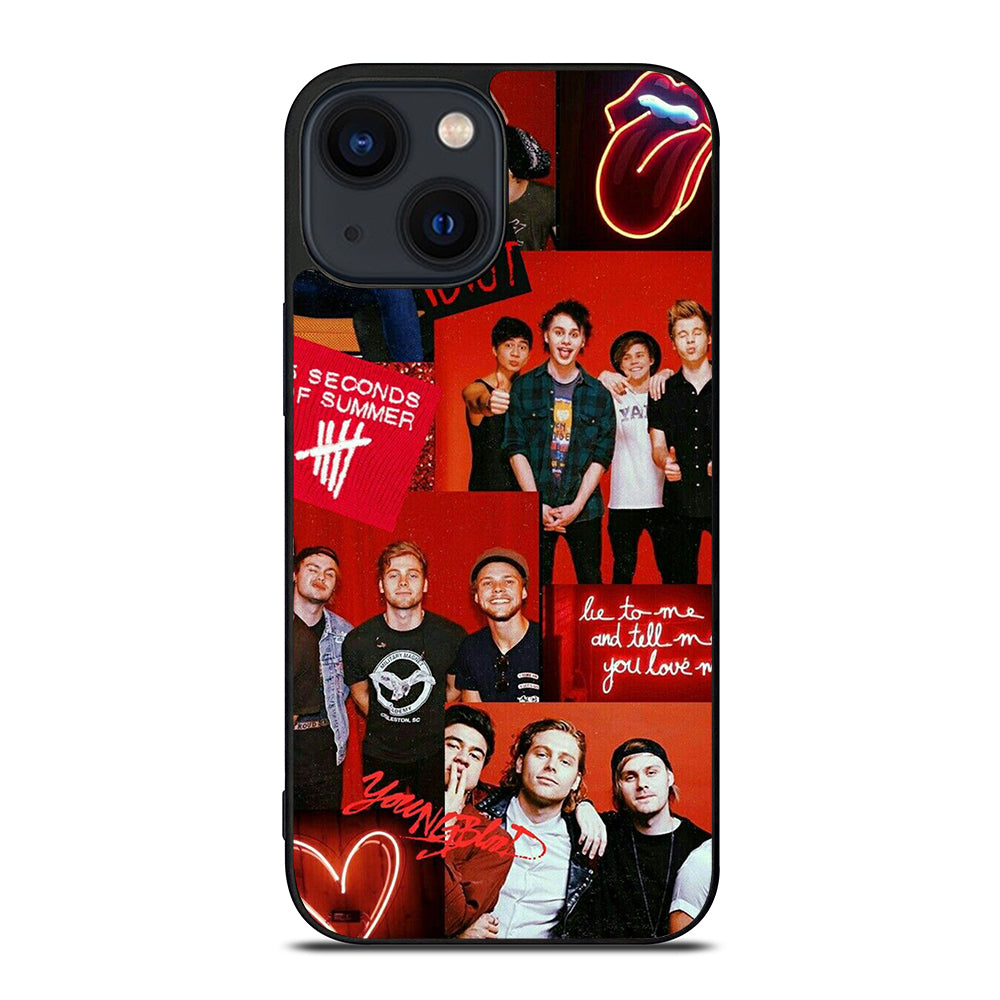 GROUP 5 SECONDS OF SUMMER COLLAGE iPhone 14 Plus Case Cover