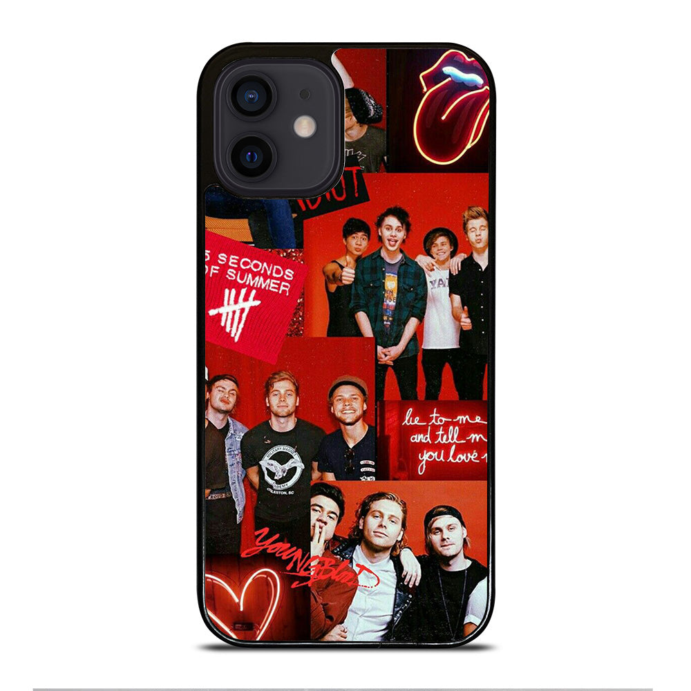 GROUP 5 SECONDS OF SUMMER COLLAGE iPhone 12 Mini Case Cover