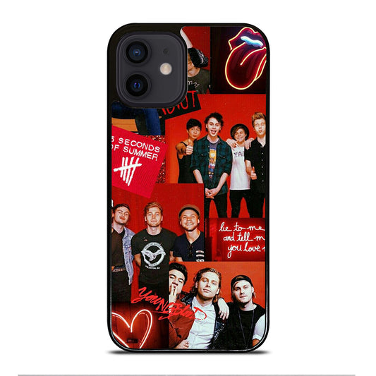 GROUP 5 SECONDS OF SUMMER COLLAGE iPhone 12 Mini Case Cover
