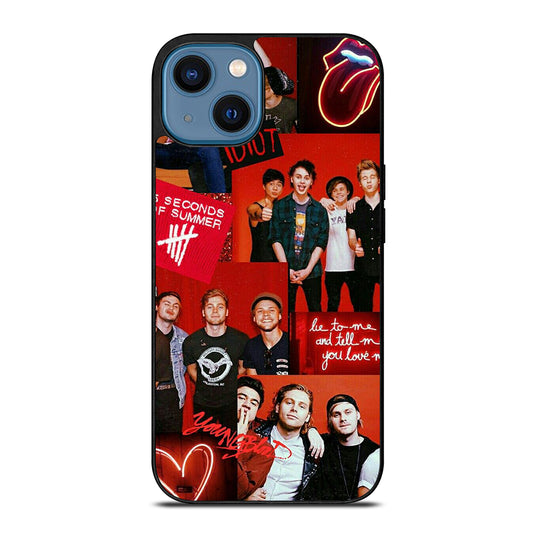 GROUP 5 SECONDS OF SUMMER COLLAGE iPhone 14 Case Cover