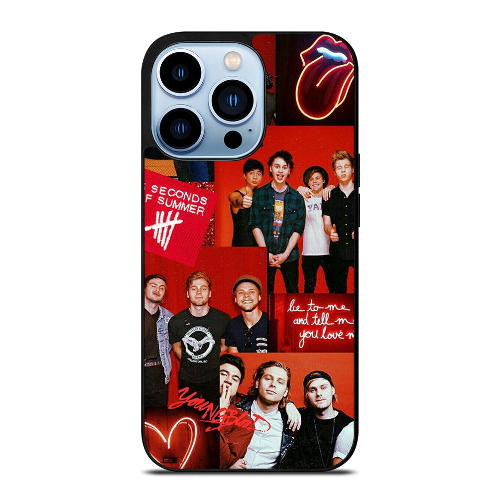 GROUP 5 SECONDS OF SUMMER COLLAGE iPhone 13 Pro Max Case Cover