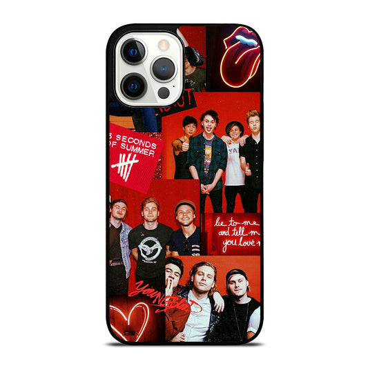 GROUP 5 SECONDS OF SUMMER COLLAGE iPhone 12 Pro Max Case Cover