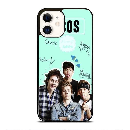 GROUP 5 SECONDS OF SUMMER SIGNATURE iPhone 12 Case Cover