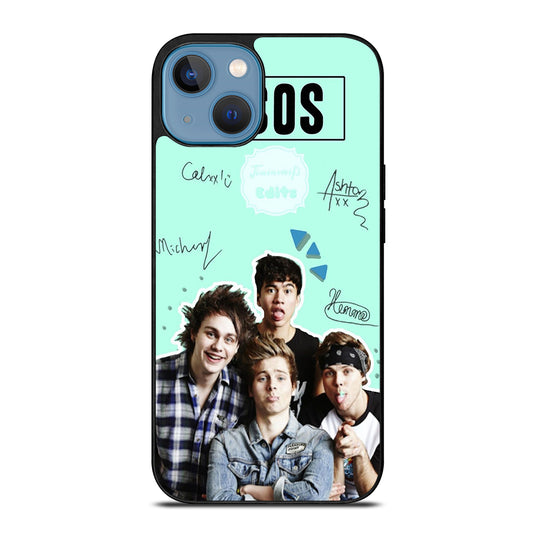 GROUP 5 SECONDS OF SUMMER SIGNATURE iPhone 13 Case Cover