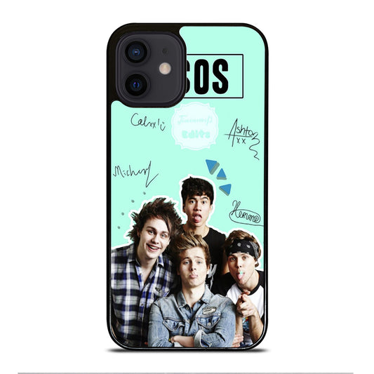 GROUP 5 SECONDS OF SUMMER SIGNATURE iPhone 12 Mini Case Cover