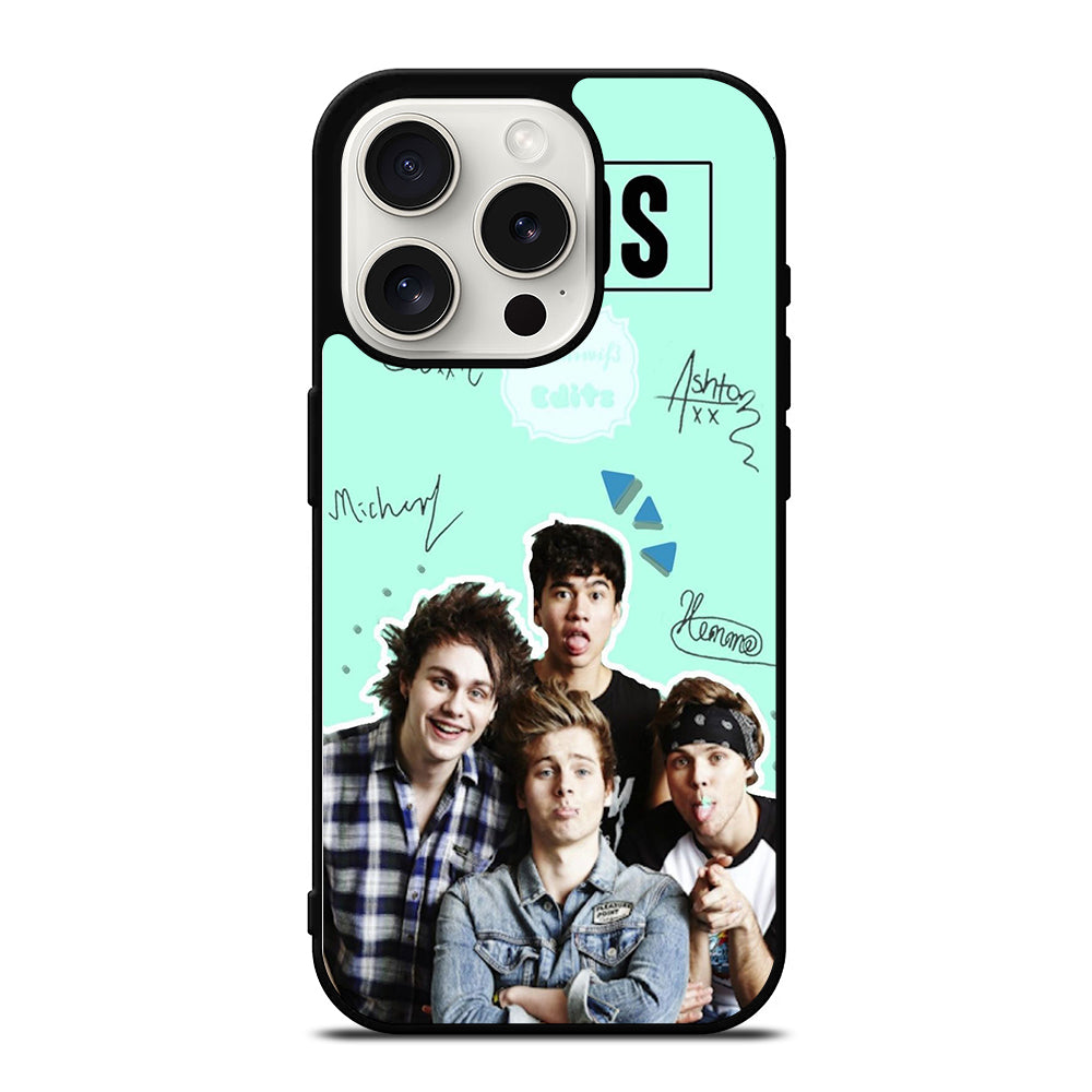 GROUP 5 SECONDS OF SUMMER SIGNATURE iPhone 15 Pro Case Cover