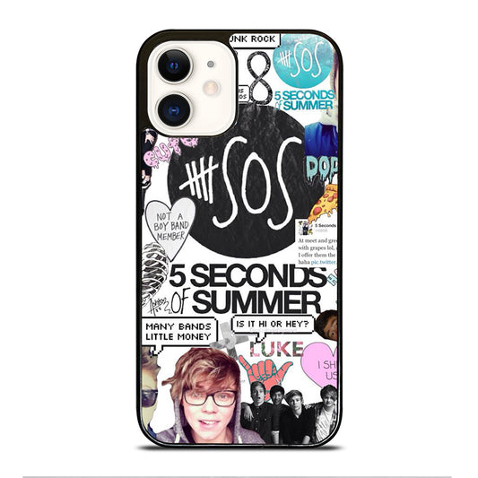 GROUP 5 SECONDS OF SUMMER SOS iPhone 12 Case Cover