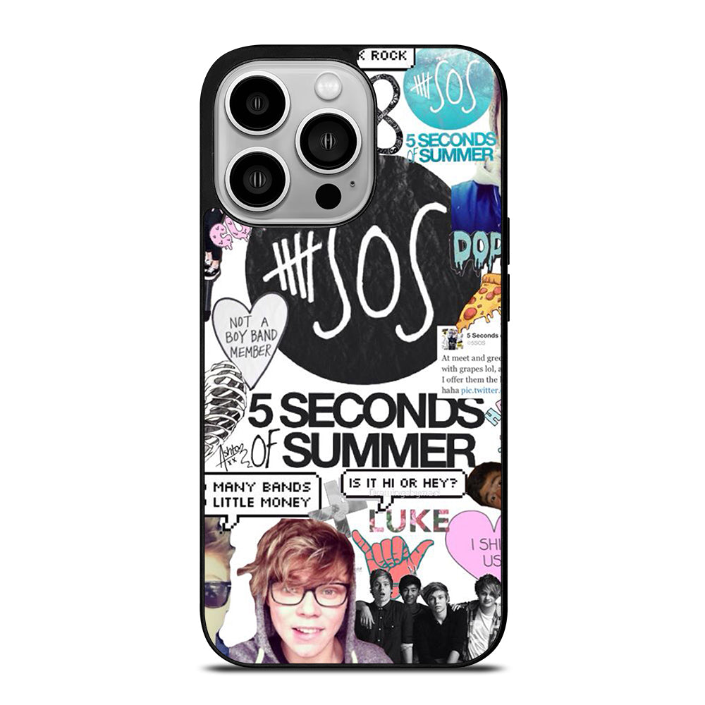 GROUP 5 SECONDS OF SUMMER SOS iPhone 14 Pro Case Cover