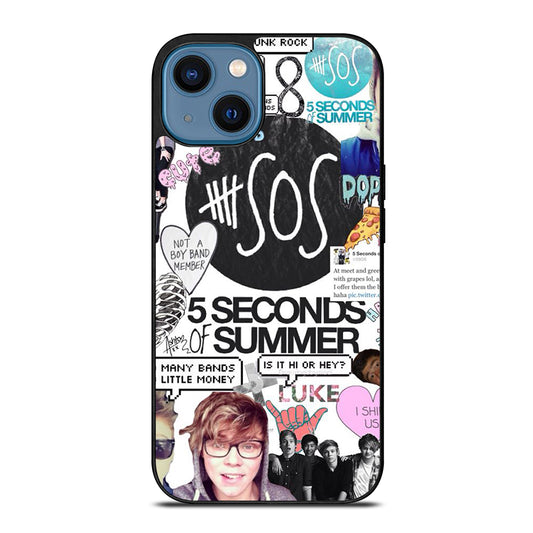 GROUP 5 SECONDS OF SUMMER SOS iPhone 14 Case Cover