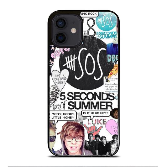 GROUP 5 SECONDS OF SUMMER SOS iPhone 12 Mini Case Cover