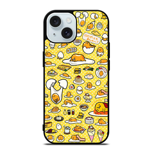 GUDETAMA LAZY EGG COLLAGE ART iPhone 15 Case Cover