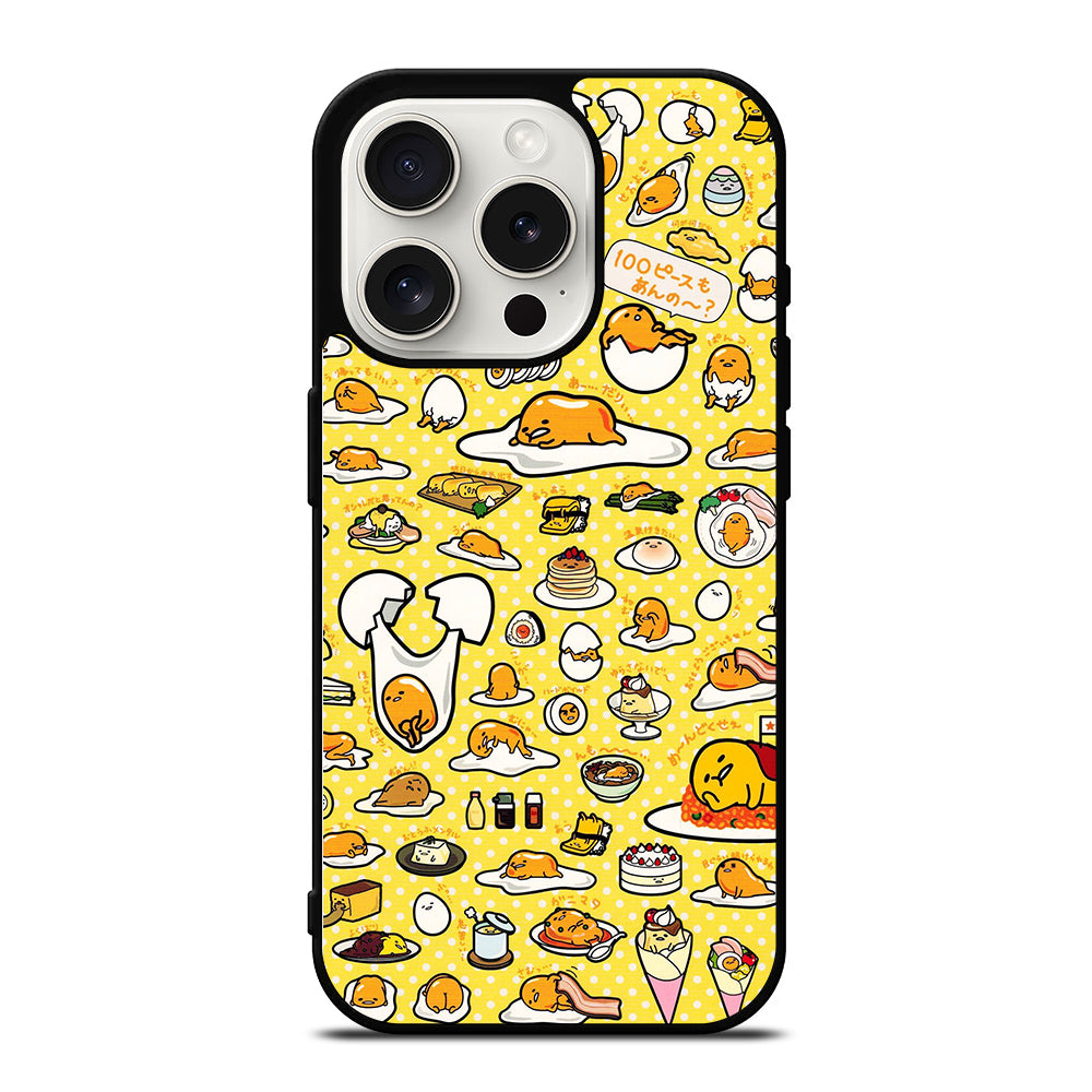 GUDETAMA LAZY EGG COLLAGE ART iPhone 15 Pro Case Cover