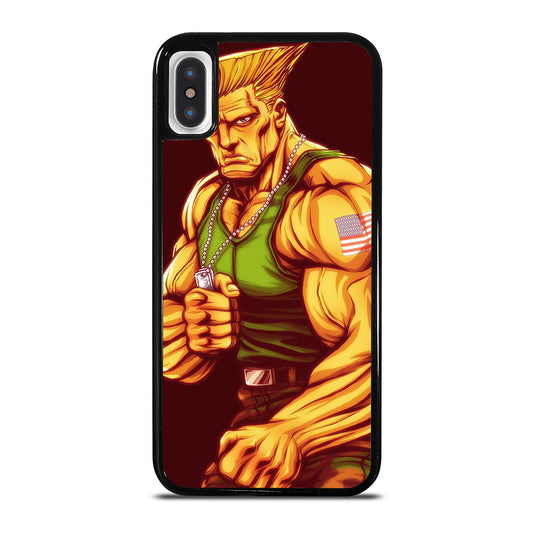 GUILE STREET FIGHTER CARTOON iPhone X / XS Case Cover