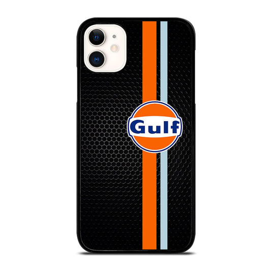 GULF OIL STRIPE METAL LOGO iPhone 11 Case Cover