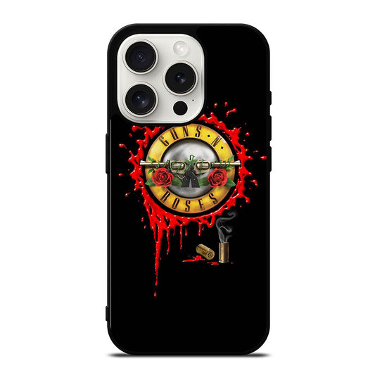 GUNS N ROSES BLACK LOGO iPhone 15 Pro Case Cover