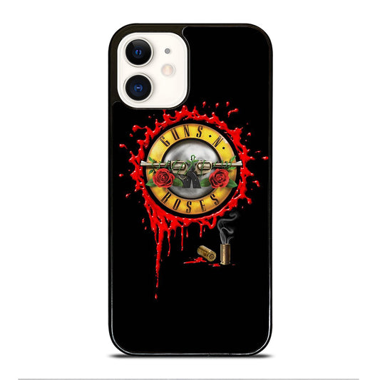 GUNS N ROSES BLACK LOGO iPhone 12 Case Cover
