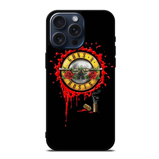 GUNS N ROSES BLACK LOGO iPhone 15 Pro Max Case Cover