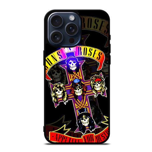 GUNS N ROSES GNR BAND iPhone 15 Pro Max Case Cover